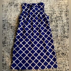 Alyx Blue and White Casual Dress